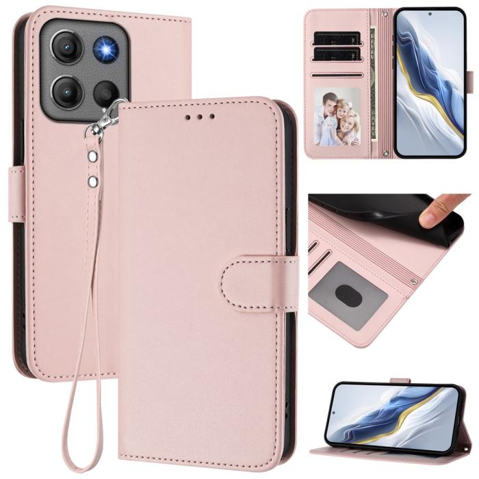 Bild 2, Motorola Moto G15 / G15 Power Fodral Läder Rosa