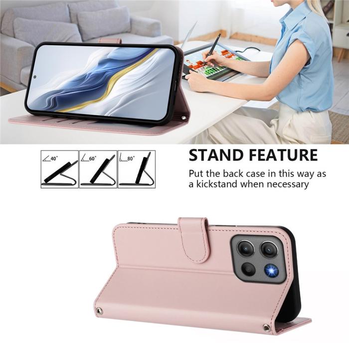 Bild 4, Motorola Moto G15 / G15 Power Fodral Läder Rosa