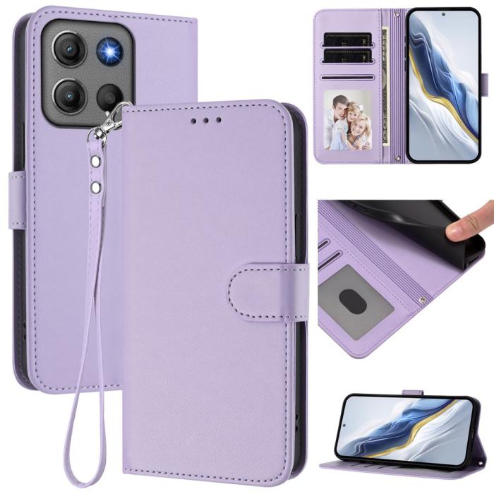 Bild 2, Motorola Moto G15 / G15 Power Fodral Läder Lila