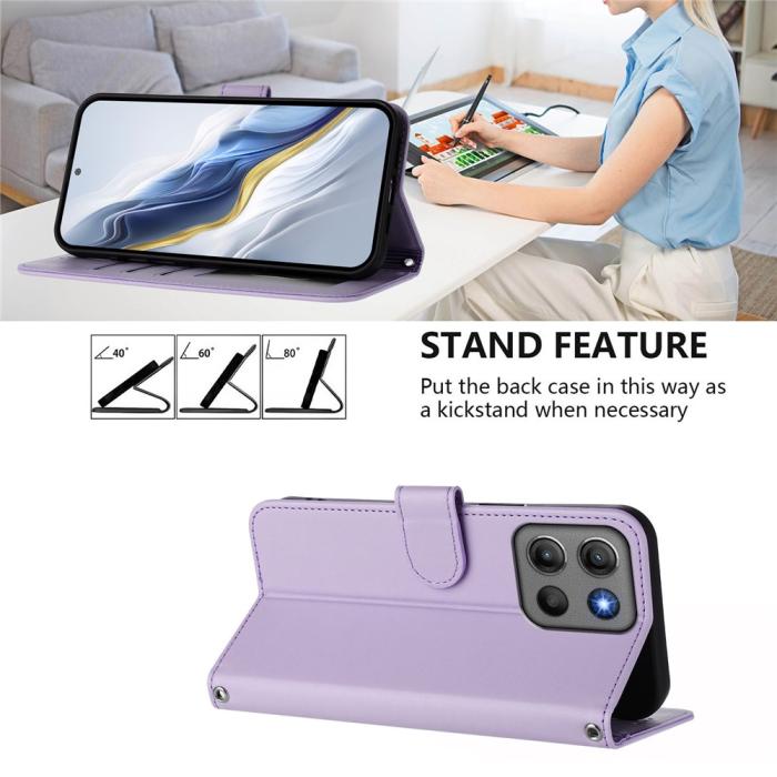 Bild 4, Motorola Moto G15 / G15 Power Fodral Läder Lila