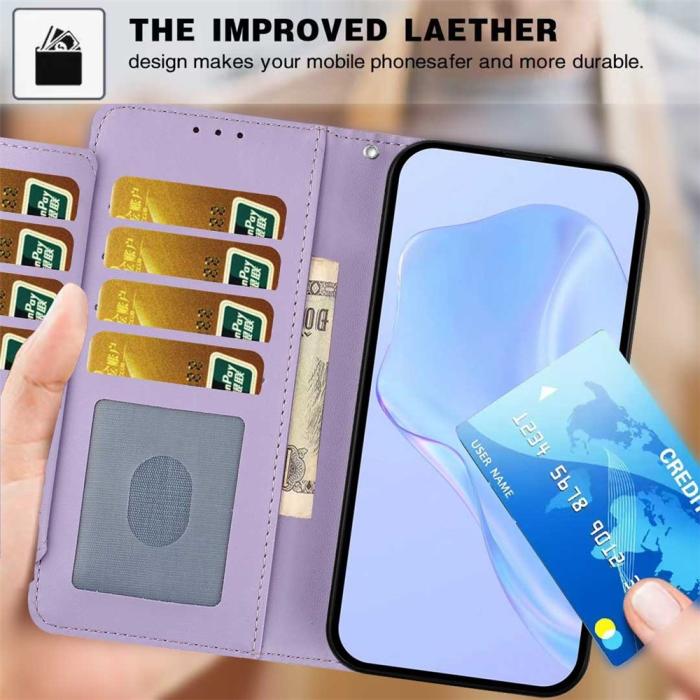 Bild 4, Motorola Moto G15 / G15 Power Fodral Läder Lila