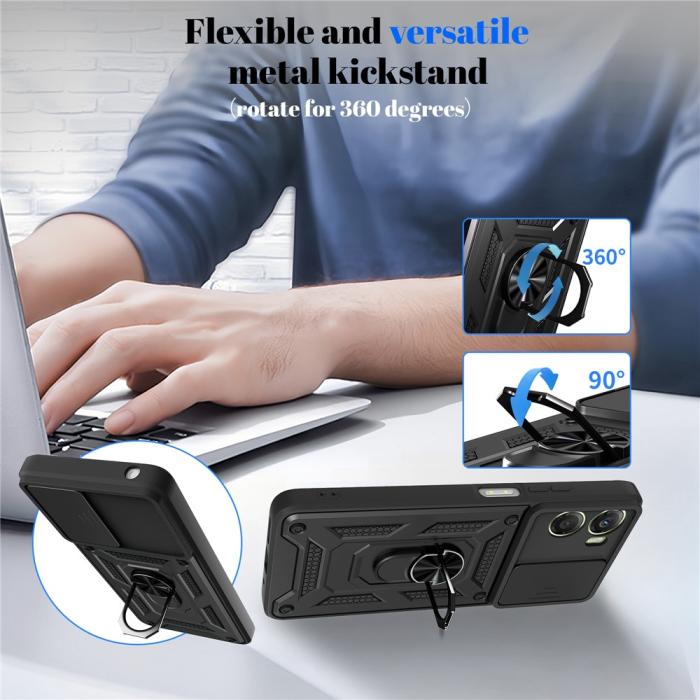 Bild 6, Motorola Moto G06/G06 Power Skal CamShield Ring Hybrid Silver