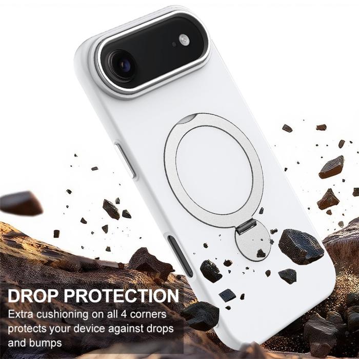 Bild 4, iPhone Air Skal MagSafe Kickstand Hybrid Vit