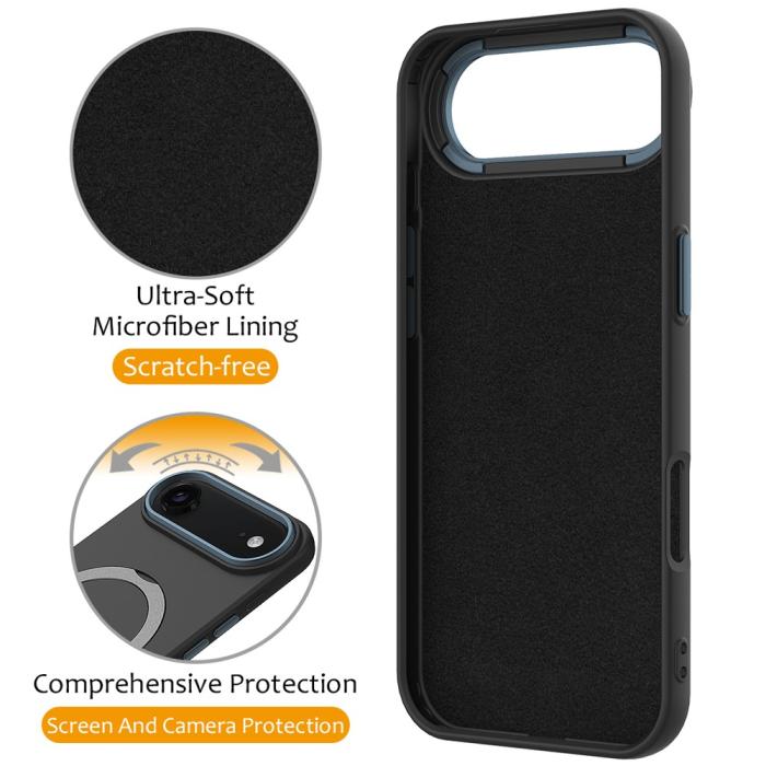 Bild 3, iPhone Air Skal MagSafe Kickstand Hybrid Svart