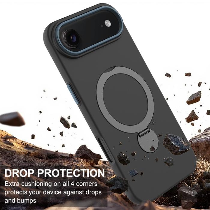 Bild 4, iPhone Air Skal MagSafe Kickstand Hybrid Svart