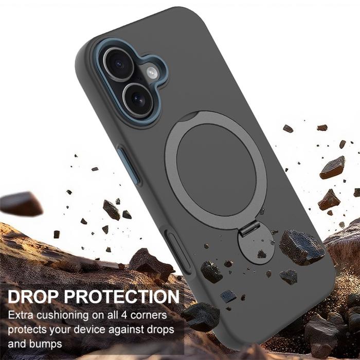 Bild 4, iPhone 16 Skal MagSafe Kickstand Hybrid Svart