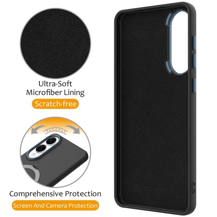 Bild 3, Samsung Galaxy S25 Edge Skal MagSafe Kickstand Hybrid Svart