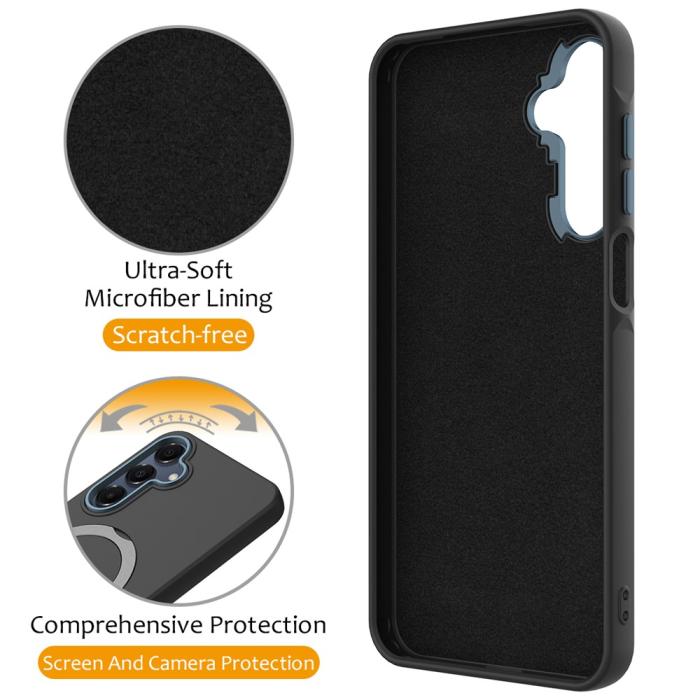 Bild 3, Samsung Galaxy A16 Skal MagSafe Kickstand Hybrid Svart