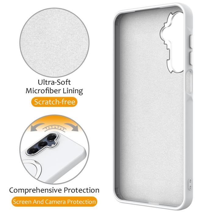 Bild 3, Samsung Galaxy A16 Skal MagSafe Kickstand Hybrid Vit