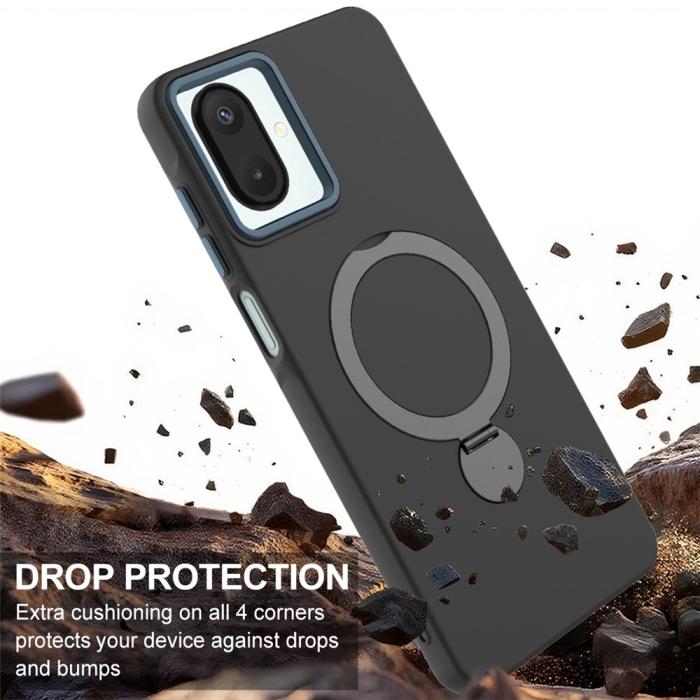 Bild 4, Samsung Galaxy A07 Skal MagSafe Kickstand Hybrid Svart