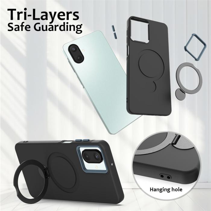 Bild 6, Samsung Galaxy A07 Skal MagSafe Kickstand Hybrid Svart