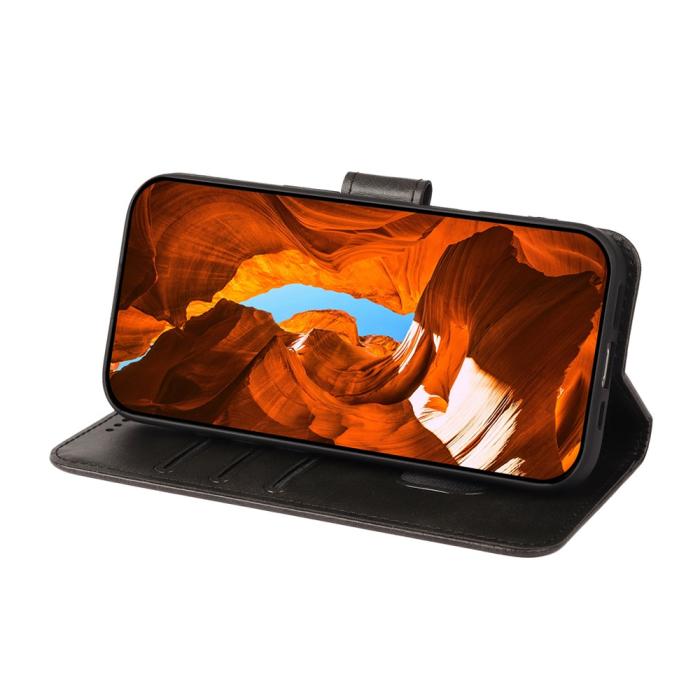 Bild 2, OnePlus 15R Plånboksfodral Läder Svart