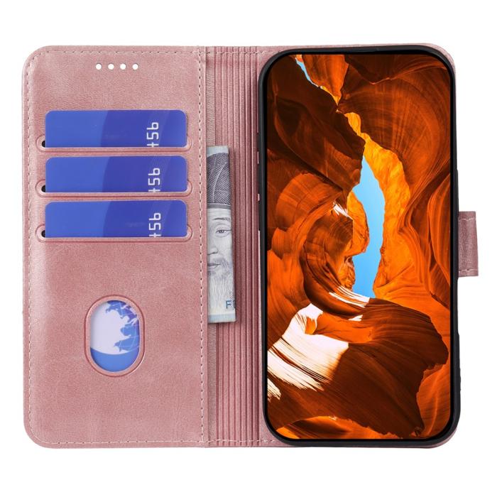 Bild 3, OnePlus 15R Plånboksfodral Läder Roséguld