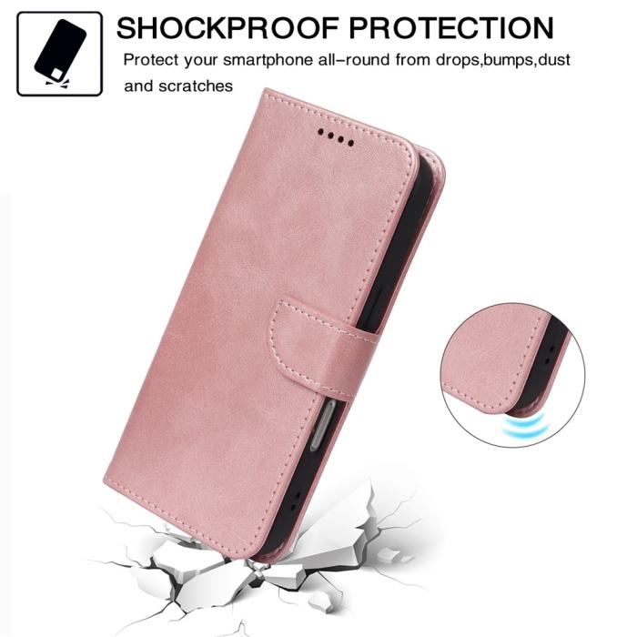 Bild 4, OnePlus 15R Plånboksfodral Läder Roséguld