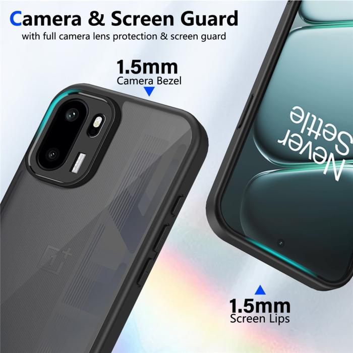Bild 4, OnePlus 15R Skal Hybrid Transparent / Svart