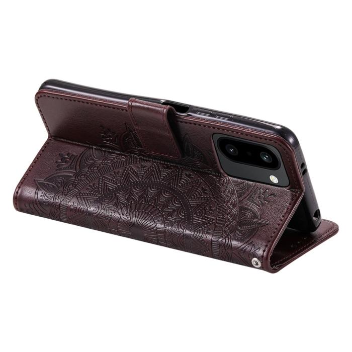 Bild 4, OnePlus 15R Fodral Mandala Läder Brun