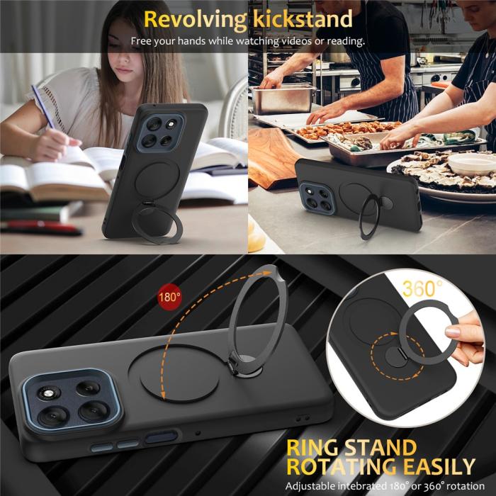 Bild 5, Motorola Edge 70 Skal MagSafe Kickstand Hybrid Svart