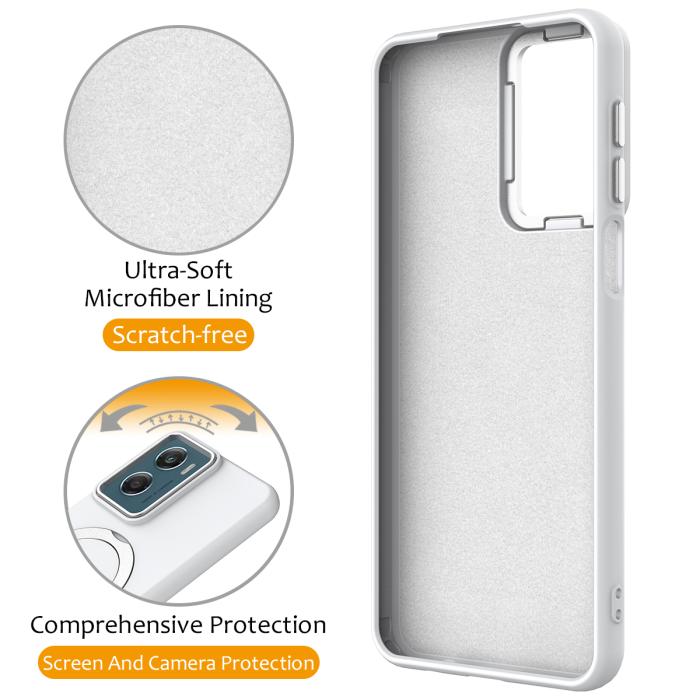 Bild 3, Motorola Moto G06/G06 Power Skal MagSafe Kickstand Hybrid Vit