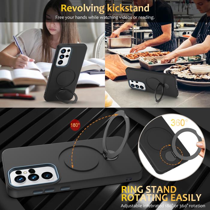 Bild 5, Samsung Galaxy S26 Ultra Skal MagSafe Kickstand Hybrid Svart