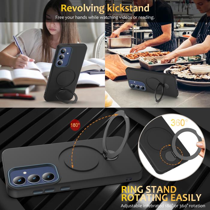 Bild 5, Samsung Galaxy S26 Skal MagSafe Kickstand Hybrid Svart