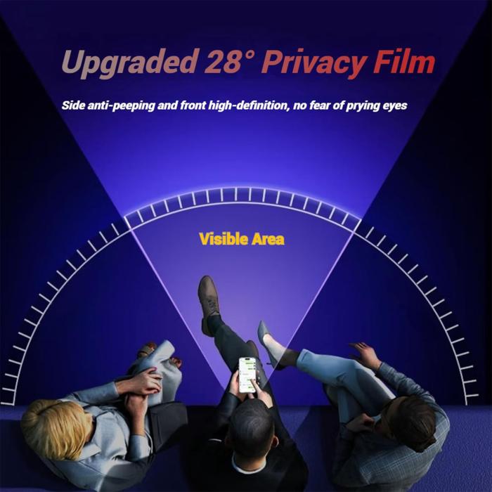 Bild 2, Motorola Moto G15 Power Skärmskydd Heltäckande Privacy