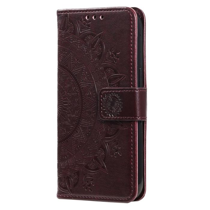 Bild 5, Sony Xperia 1 VII Fodral Mandala Läder Brun