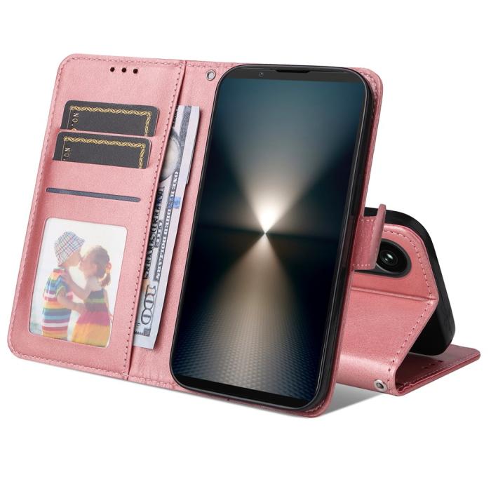 Bild 2, Sony Xperia 1 VII Fodral Läder Roséguld