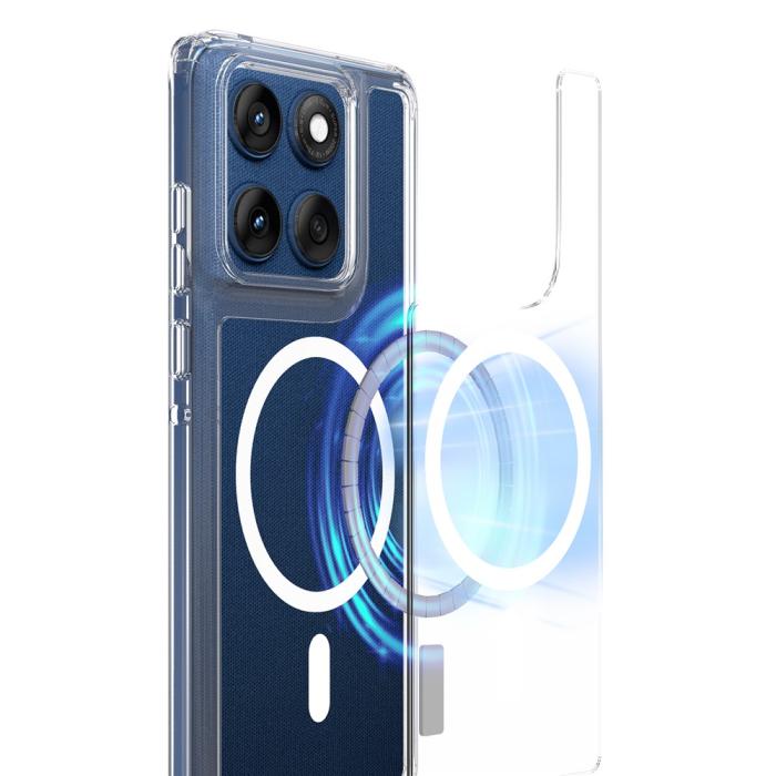 Bild 2, Motorola Edge 60 / 60 Fusion Skal MagSafe Hybrid Transparent