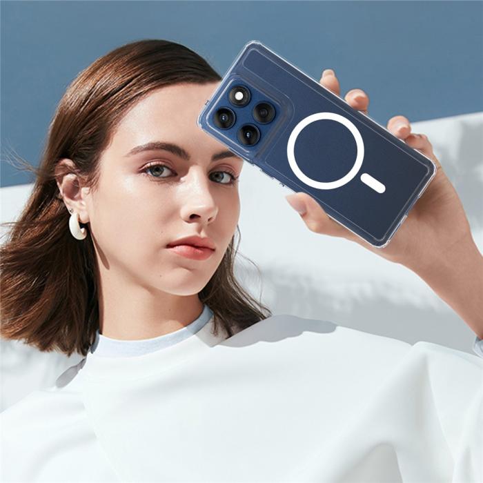 Bild 3, Motorola Edge 60 / 60 Fusion Skal MagSafe Hybrid Transparent