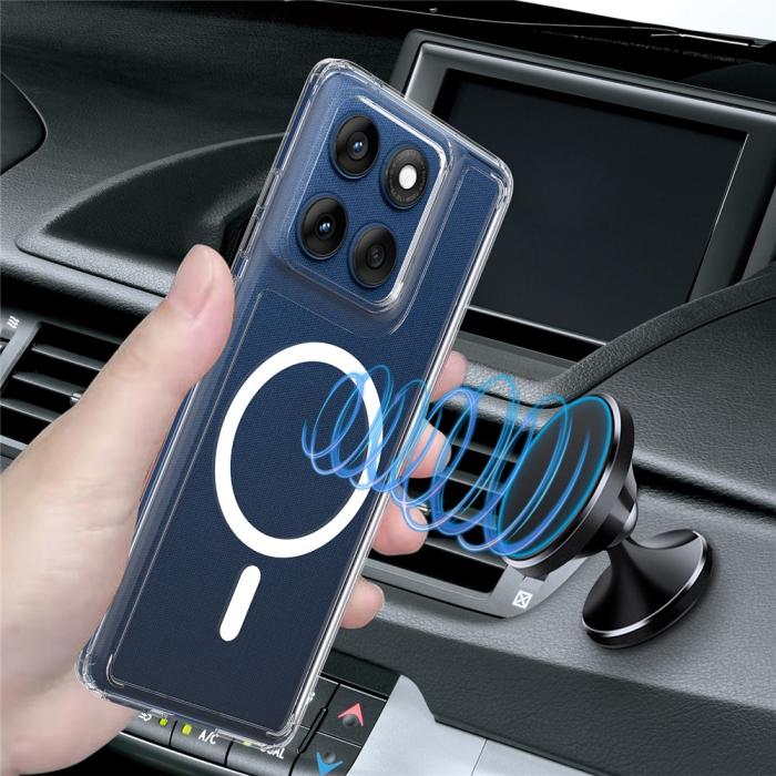 Bild 4, Motorola Edge 60 / 60 Fusion Skal MagSafe Hybrid Transparent