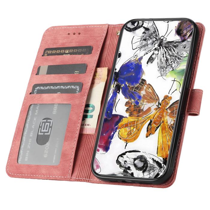 Bild 3, Sony Xperia 1 VII Fodral Fjäril Tryck Rosa