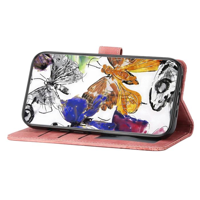 Bild 4, Sony Xperia 1 VII Fodral Fjäril Tryck Rosa