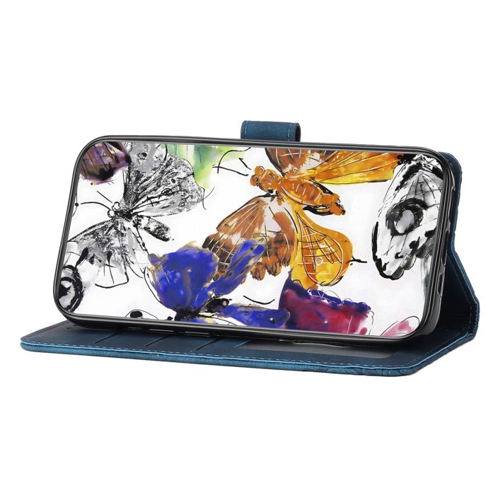 Bild 4, Sony Xperia 1 VII Fodral Fjäril Tryck Blå