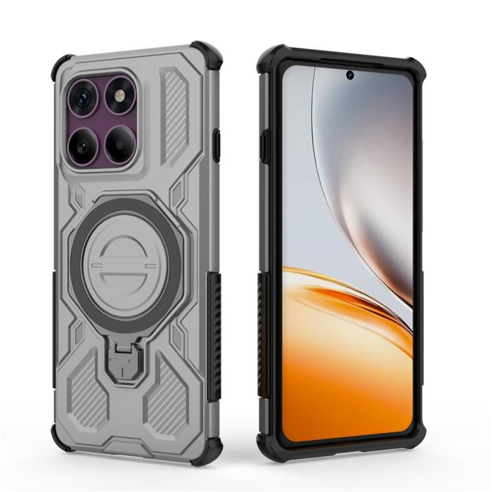 Bild 4, Motorola Edge 60 Pro Skal MagSafe Kickstand Hybrid Grå