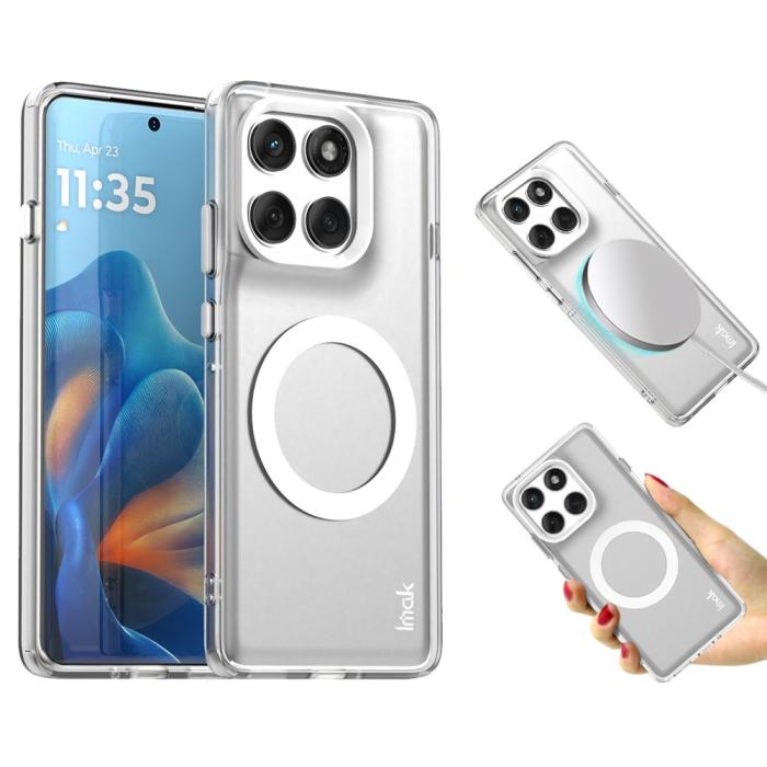 Bild 2, IMAK Motorola Edge 60 Pro Skal MagSafe Anti Drop Vit