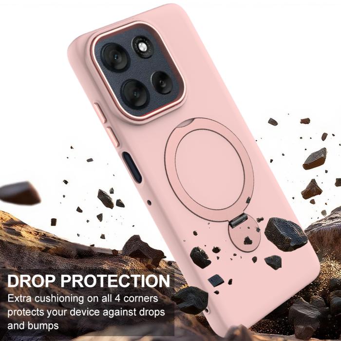 Bild 4, Motorola Edge 60/60 Fusion Skal MagSafe Kickstand Hybrid Rosa