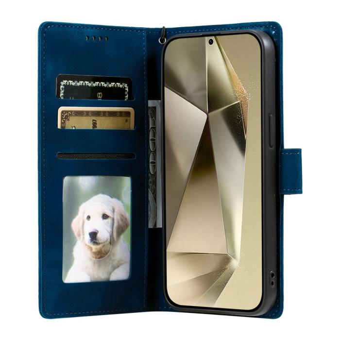 Bild 2, Samsung Galaxy A27 Fodral Mandala Läder Blå