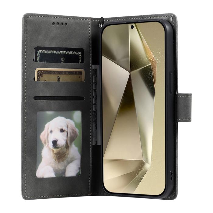 Bild 2, Samsung Galaxy A27 Fodral Mandala Läder Grå