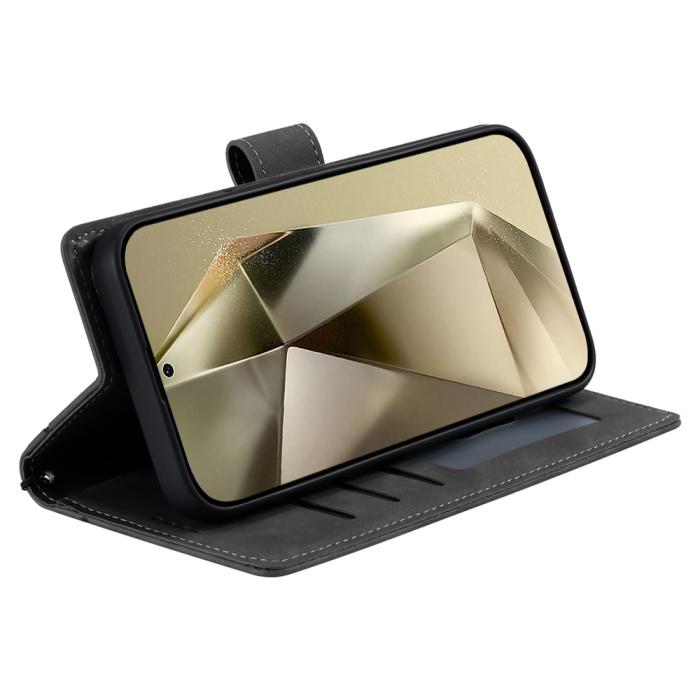 Bild 3, Samsung Galaxy A27 Fodral Mandala Läder Grå