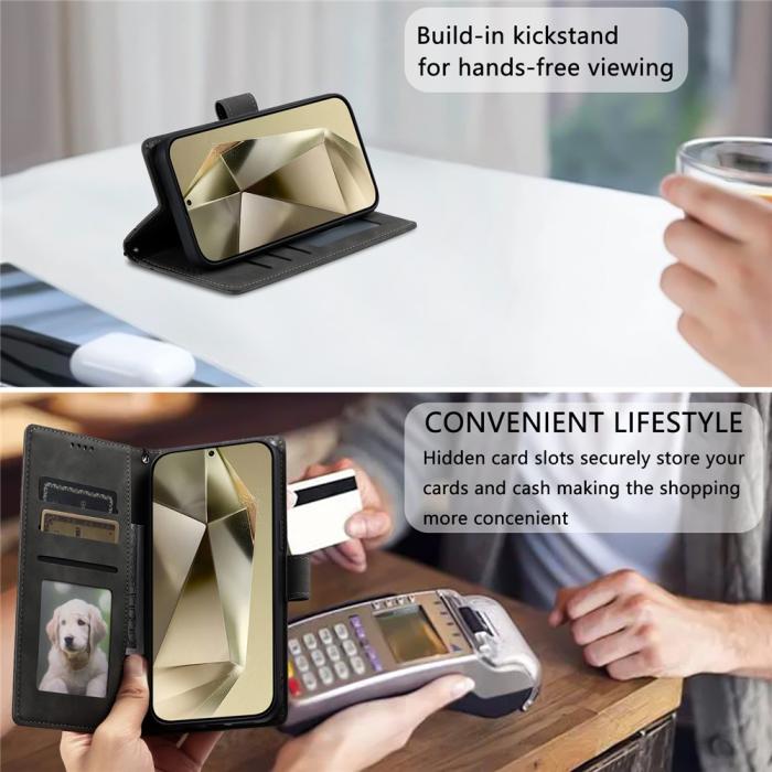 Bild 6, Samsung Galaxy A27 Fodral Mandala Läder Grå