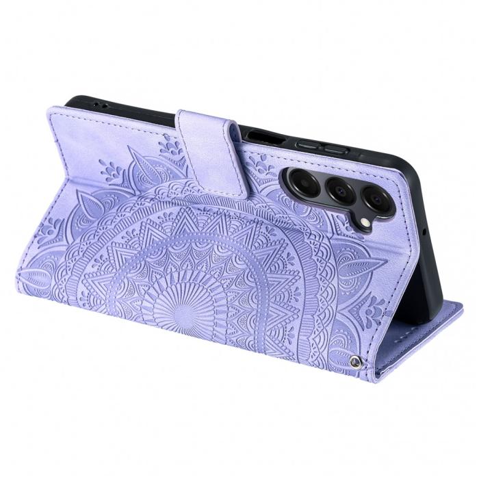 Bild 4, Samsung Galaxy A27 Fodral Mandala Läder Lila