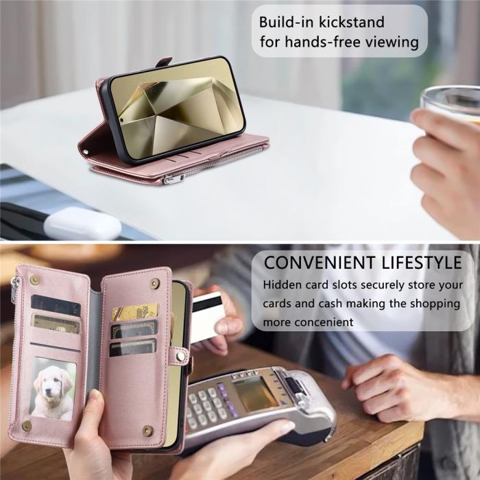 Bild 6, Samsung Galaxy A27 Fodral Multifunktionellt Roséguld