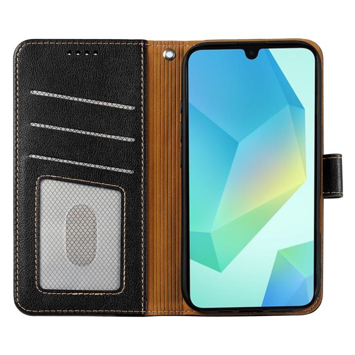 Bild 2, Samsung Galaxy A27 Plånboksfodral Läder Svart