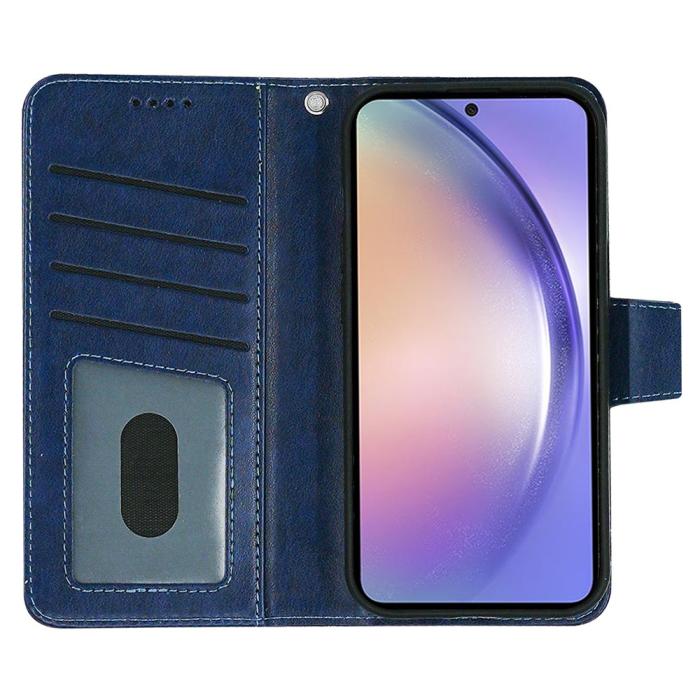 Bild 2, Samsung Galaxy A27 Fodral Läder Blå