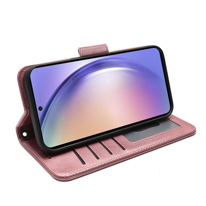 Bild 3, Samsung Galaxy A27 Fodral Läder Roséguld