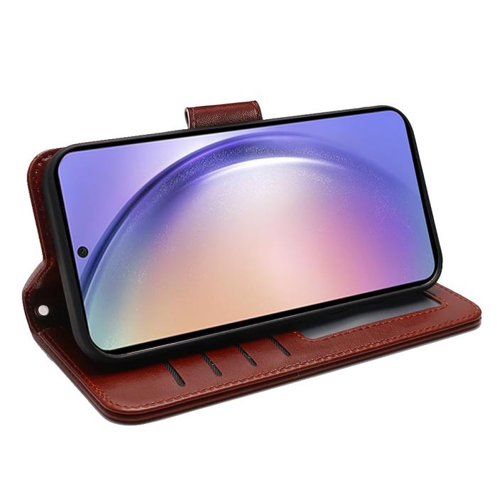 Bild 3, Samsung Galaxy A27 Fodral Läder Brun