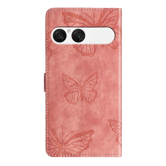 Bild 2, Sony Xperia 10 VII Fodral Fjäril Tryck Rosa