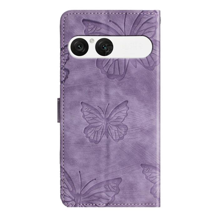 Bild 2, Sony Xperia 10 VII Fodral Fjäril Tryck Lila