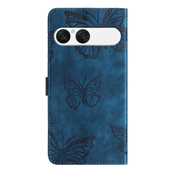 Bild 2, Sony Xperia 10 VII Fodral Fjäril Tryck Blå