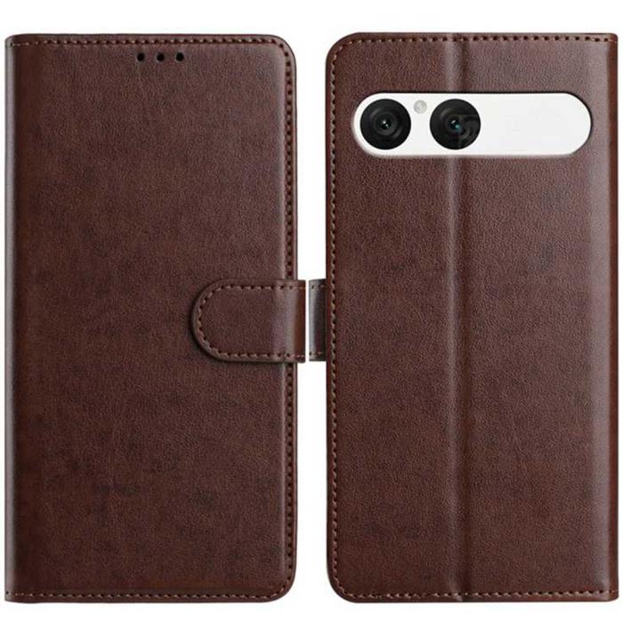 Bild 3, Sony Xperia 10 VII Fodral Multifunktionellt Läder Brun